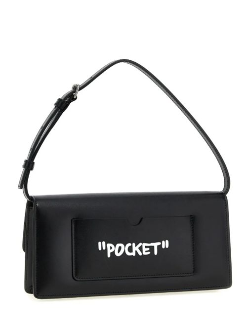 JITNEY 1.0 SHOULDER QUOTE OFF-WHITE | OWNN172C99LEA00210011001 BLACK